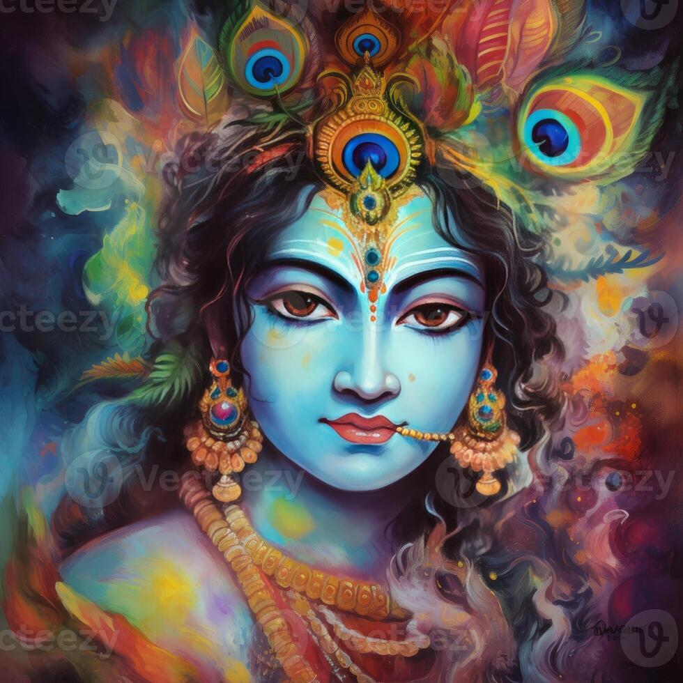 God krishna painting photo