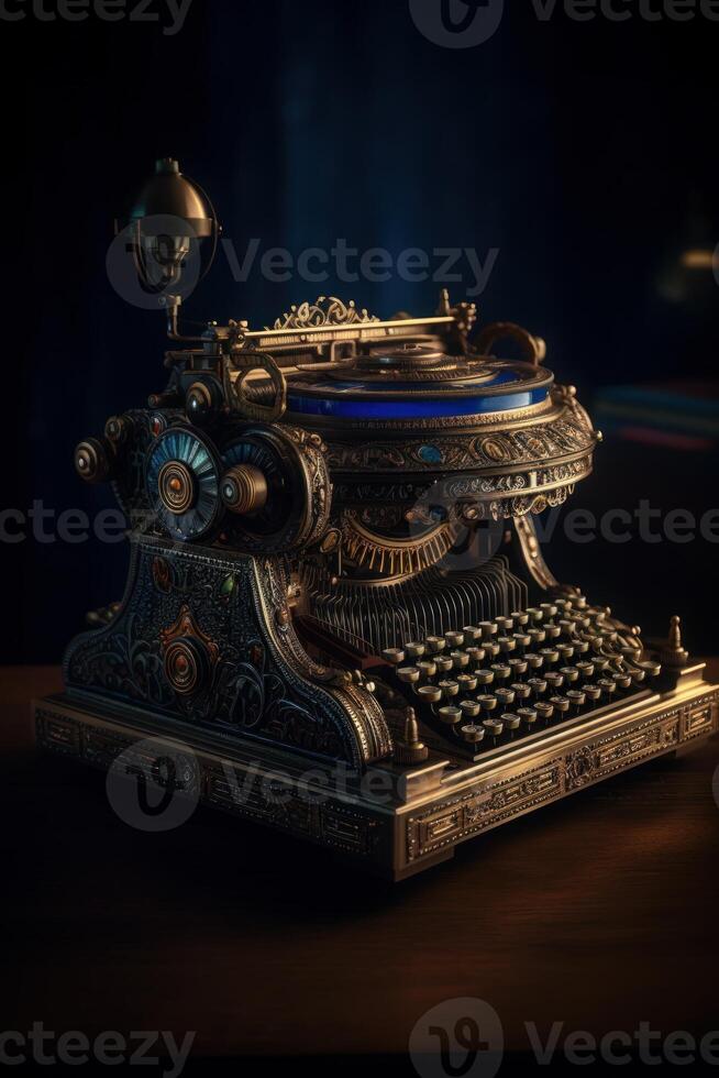 typewriter old designer typewriter photo