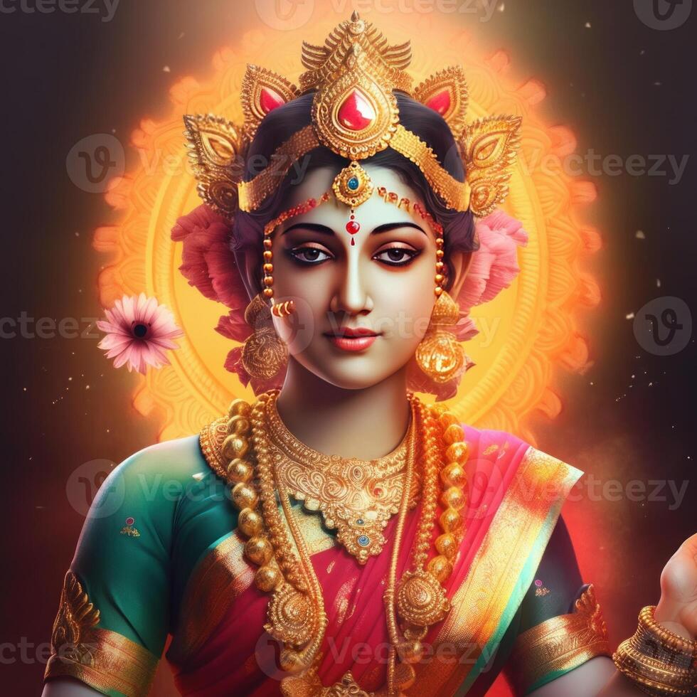 maha lakshmi images download mah laxmi goddess on lotus images ...