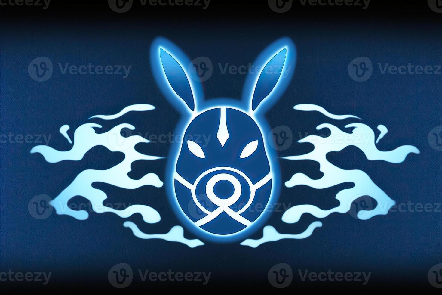 abstract concept of new year's water bunny 2023 photo