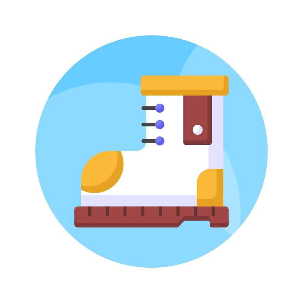 Hiking boot vector design in trendy style, hiking boot icon represents outdoor adventure, exploration, and ruggedness