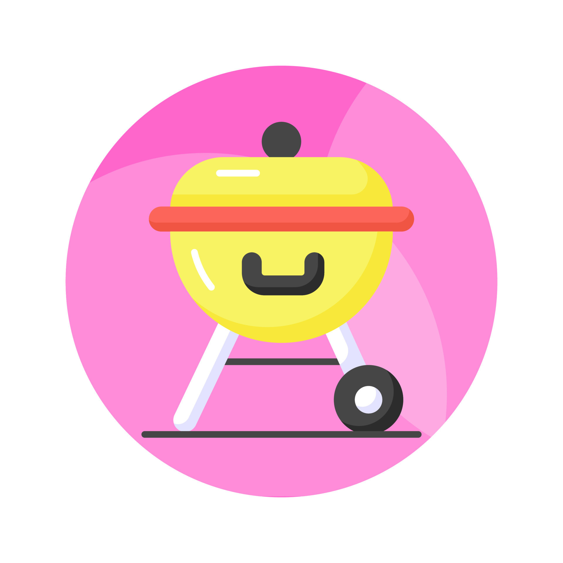 An amazing Bbq grill vector design in modern style, easy to use icon