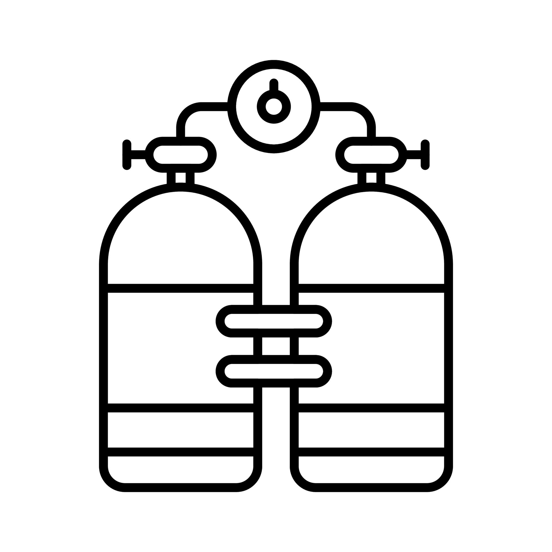 Download this premium icon of scuba tank, equipment used for breathing