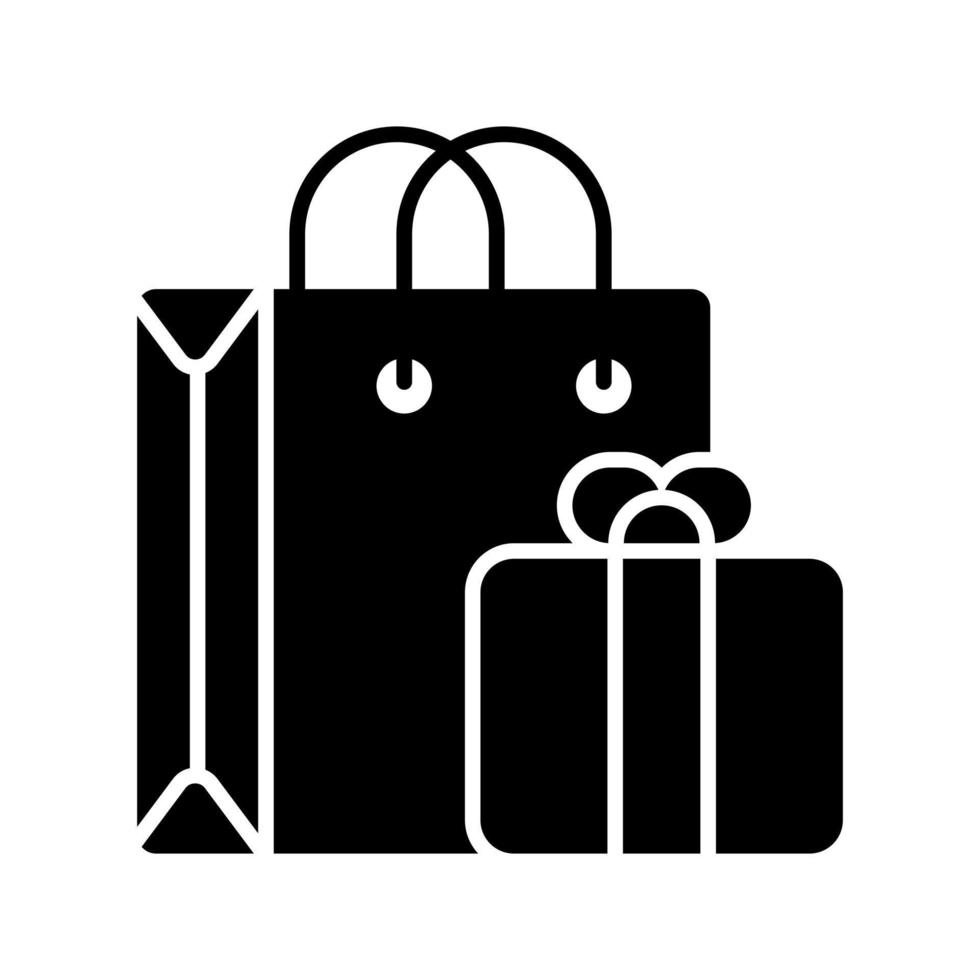 Gift hamper icon represent a decorative basket or box filled with various items, usually given as a present for special occasions vector