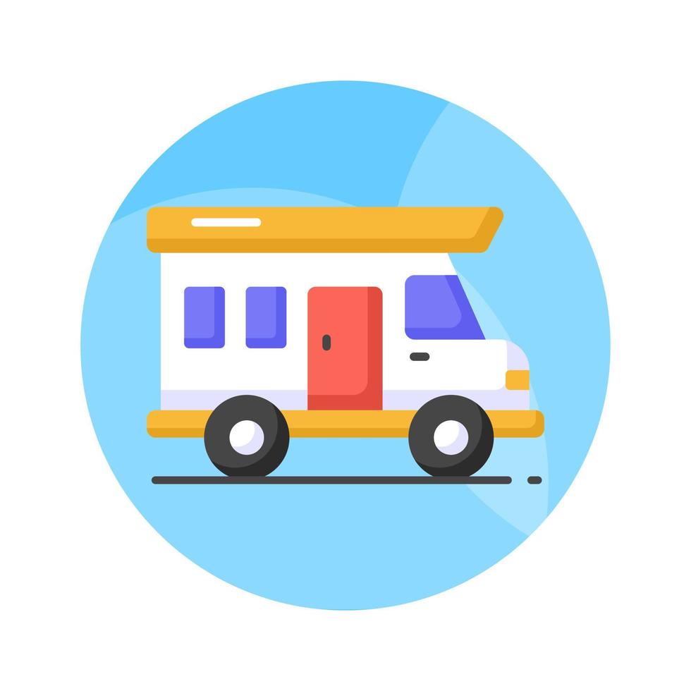 Grab this amazing vector of bus in modern style, Efficient and convenient transportation