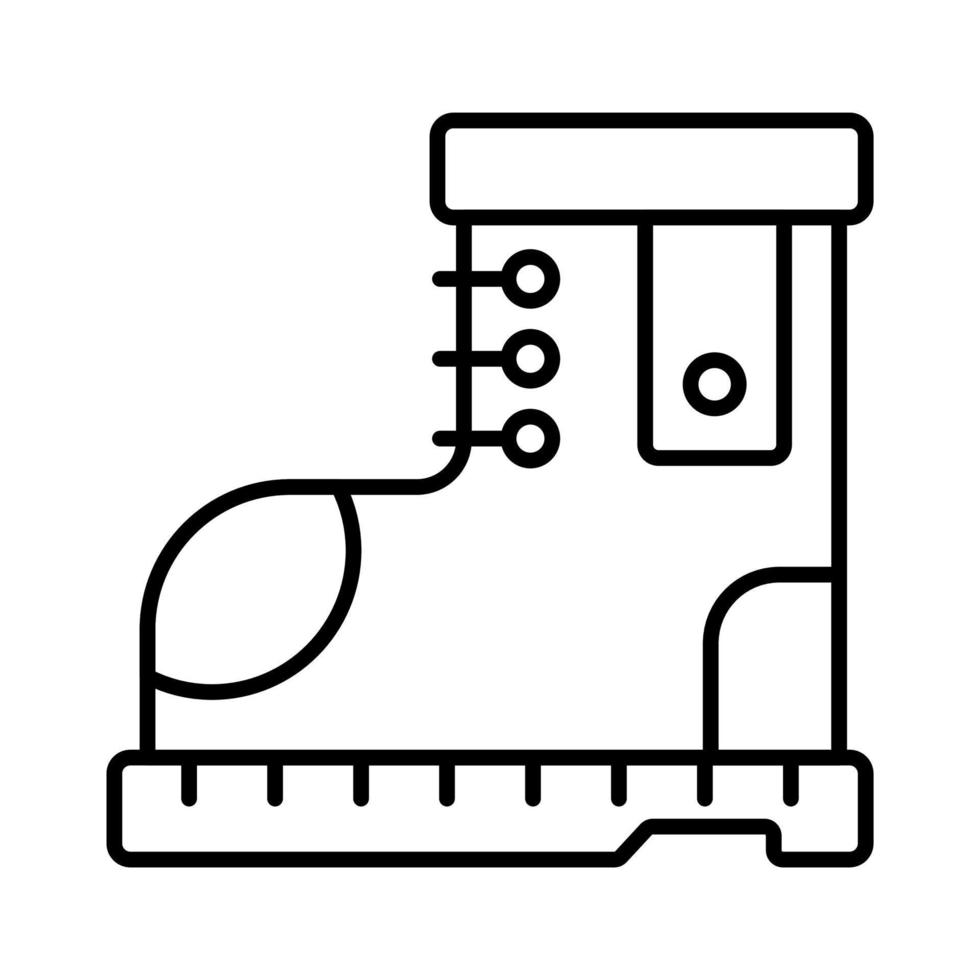 Hiking boot vector design in trendy style, hiking boot icon represents outdoor adventure, exploration, and ruggedness