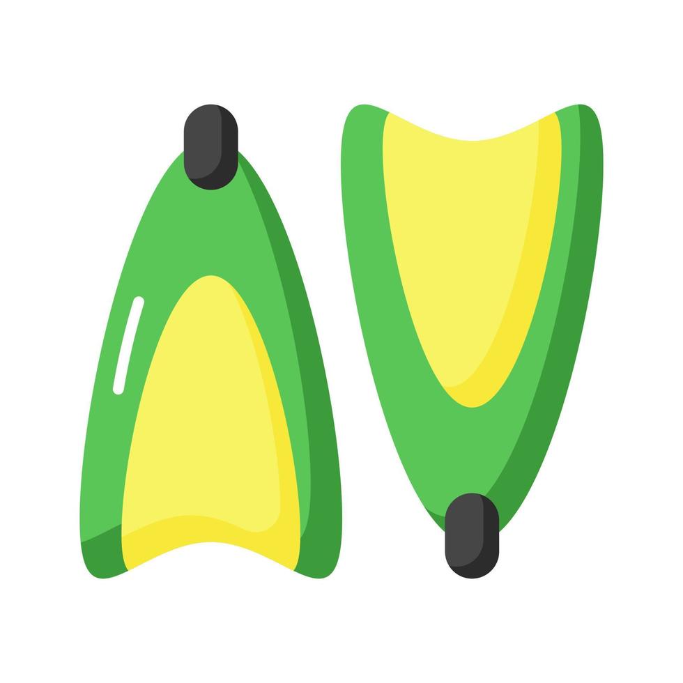 Fins vector design in modern style, swimming equipment icon