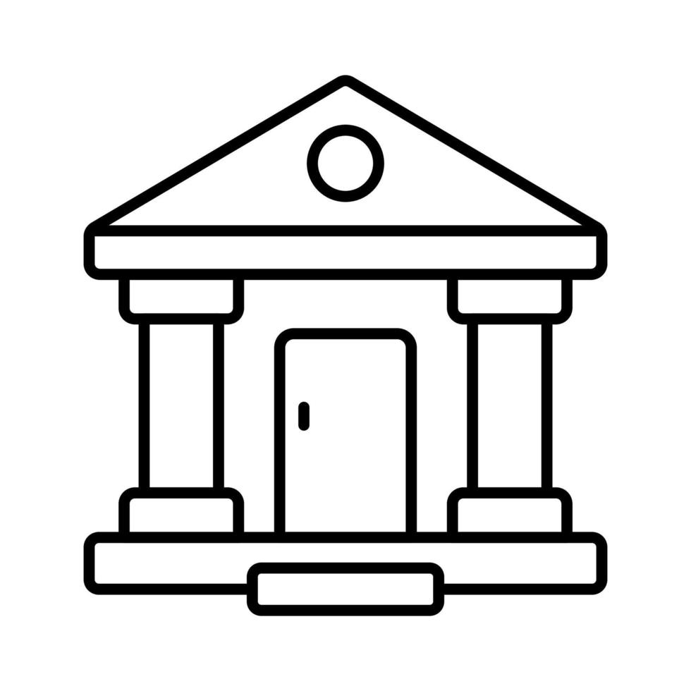 An icon of bank building in modern style, easy to use vector, premium design vector