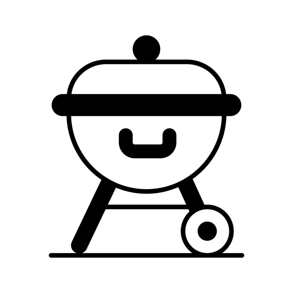 An amazing Bbq grill vector design in modern style, easy to use icon