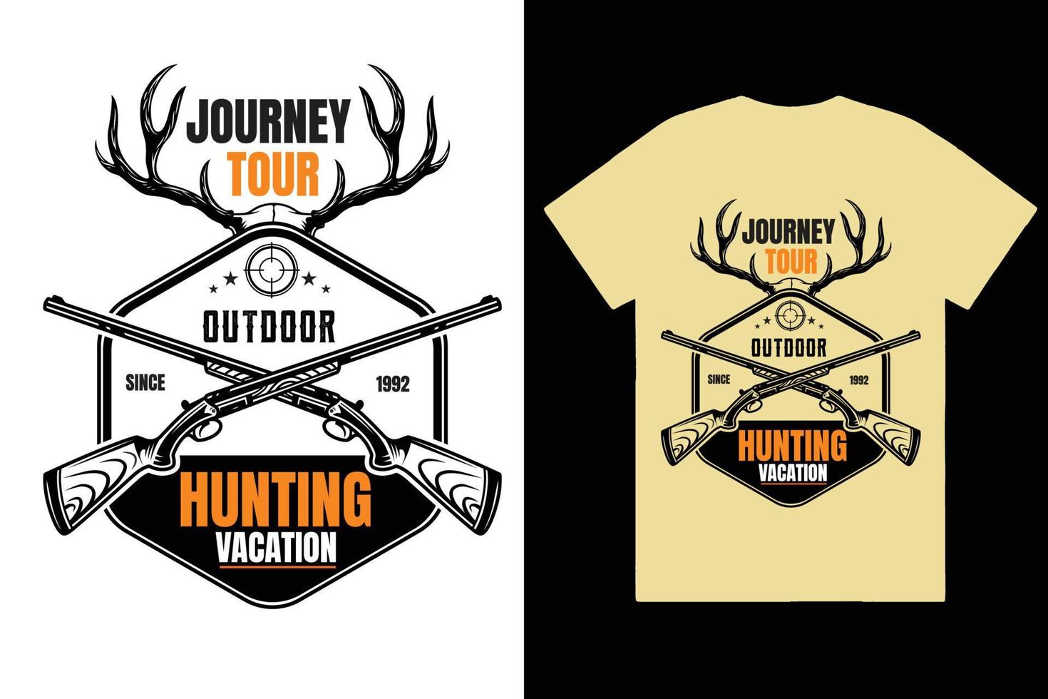 HUNTING TSHIRT DESIGN vector