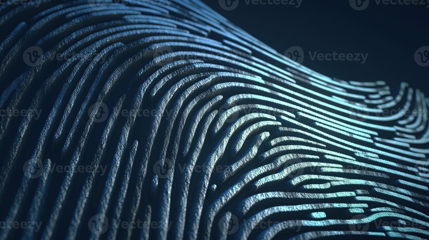 closeup fingerprint, digital art illustration, photo