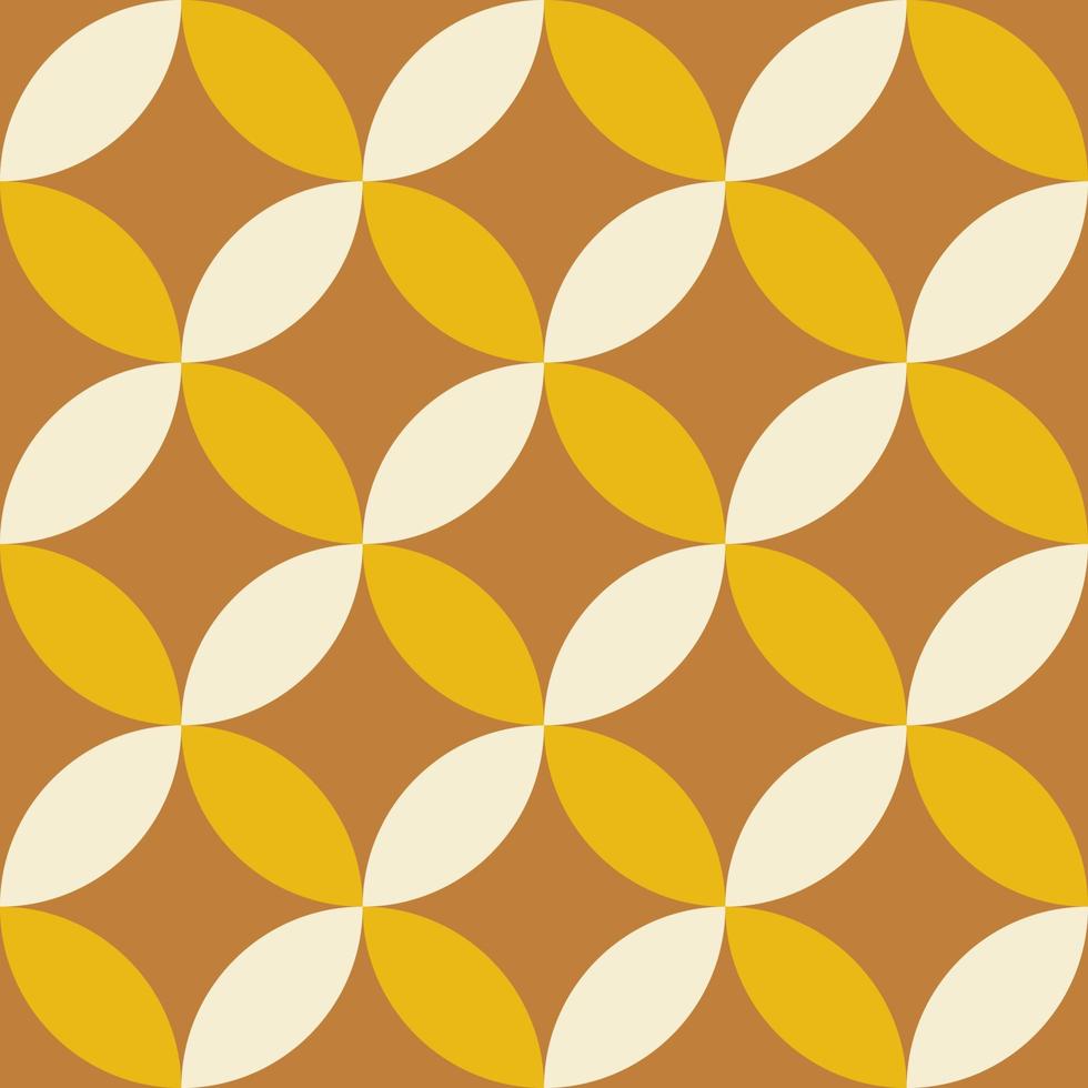 Retro vintage seamless pattern in style 70s, 80s. Monochrome