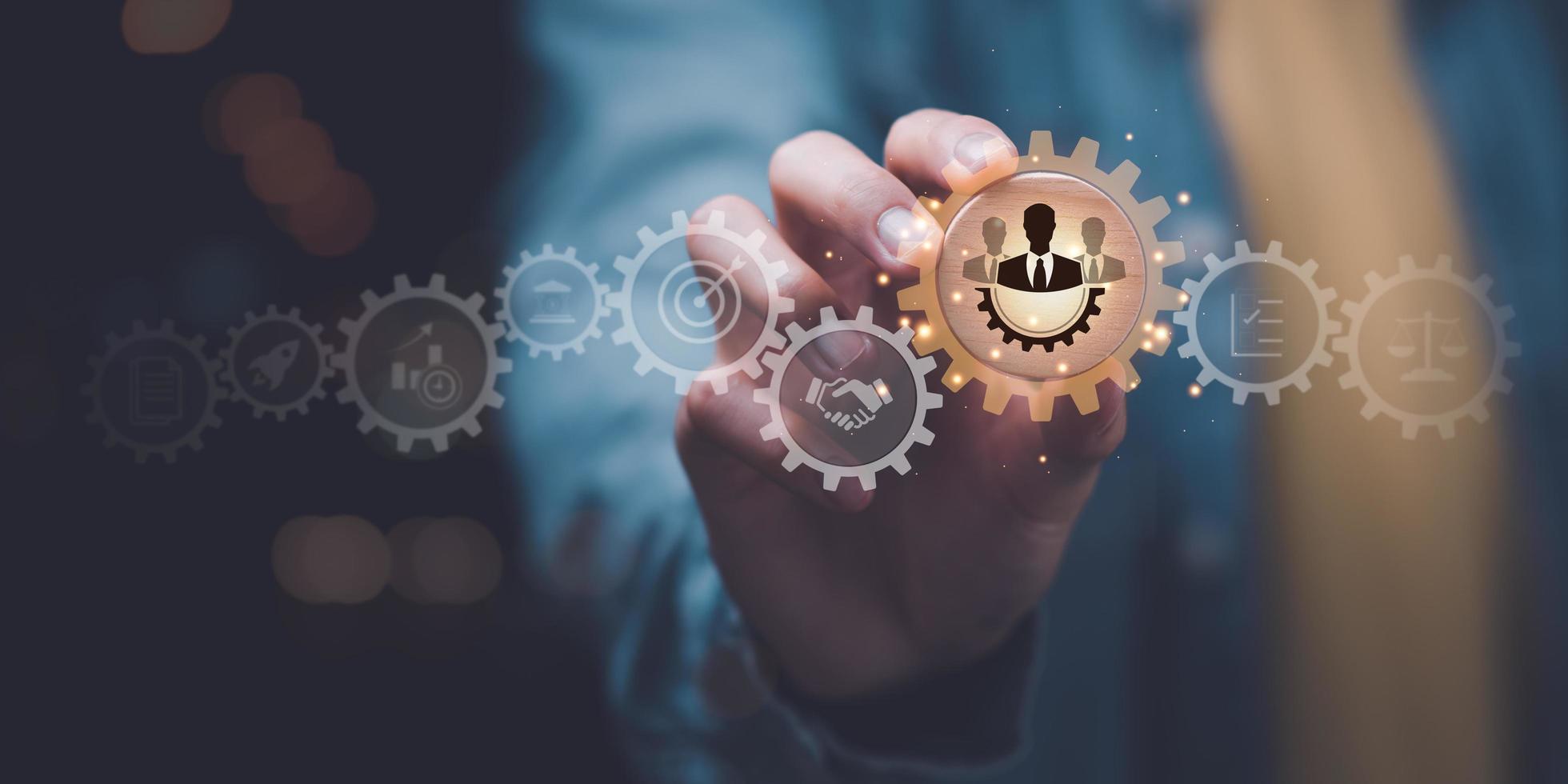 HRM or Human Resource Management ,concept of business development with personnel ,Auditing and evaluating the quality and efficiency of personnel ,recruitment ,job interview ,find your career photo