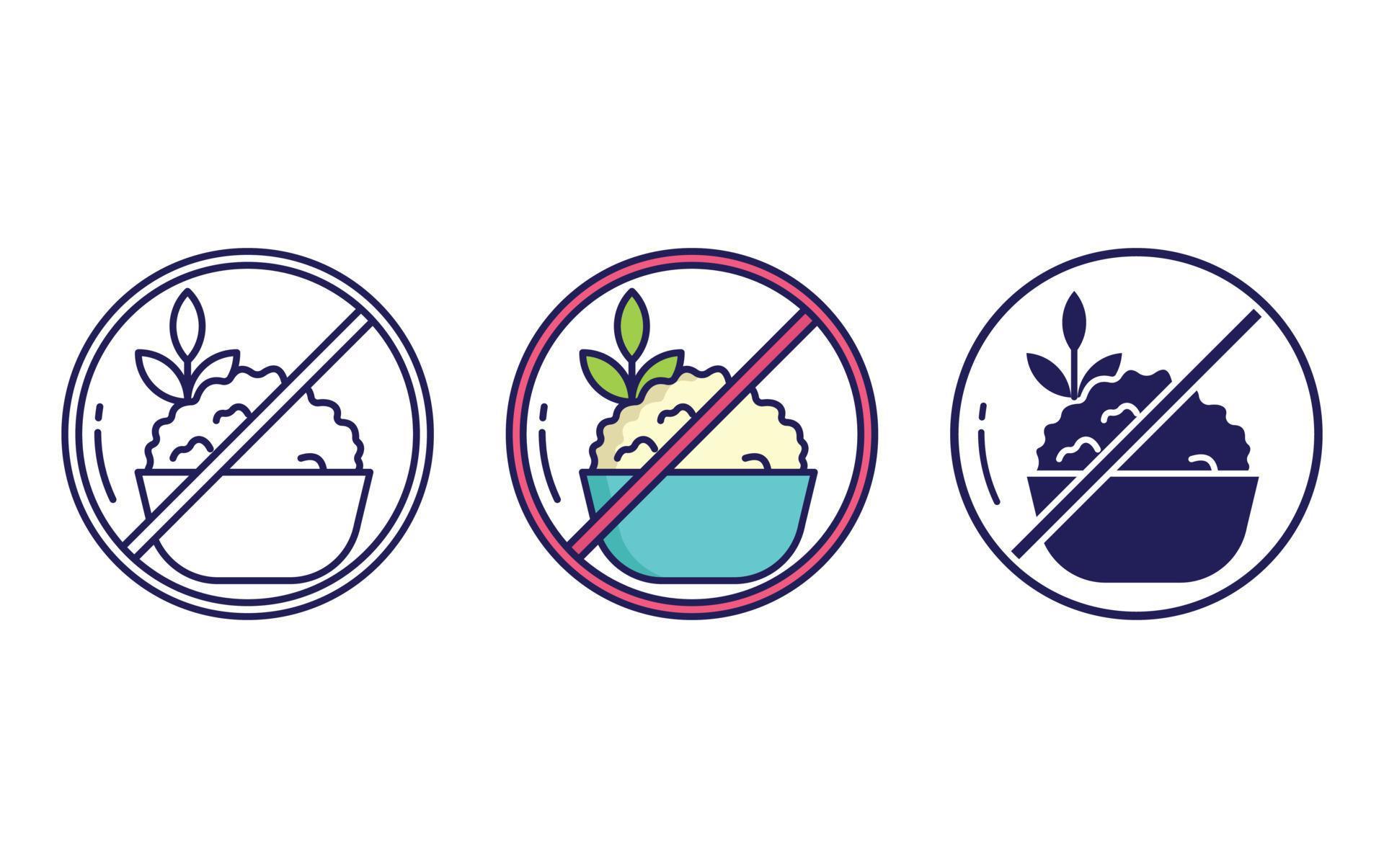 Avoid rice icon 23144861 Vector Art at Vecteezy
