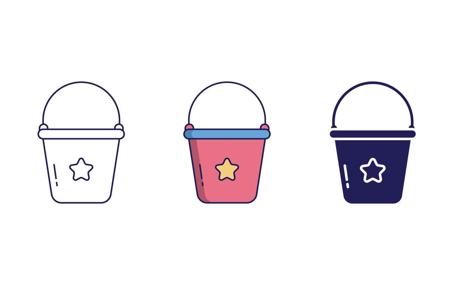 Bucket vector icon