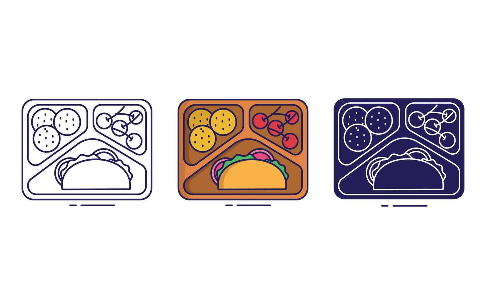 tacos vector icon