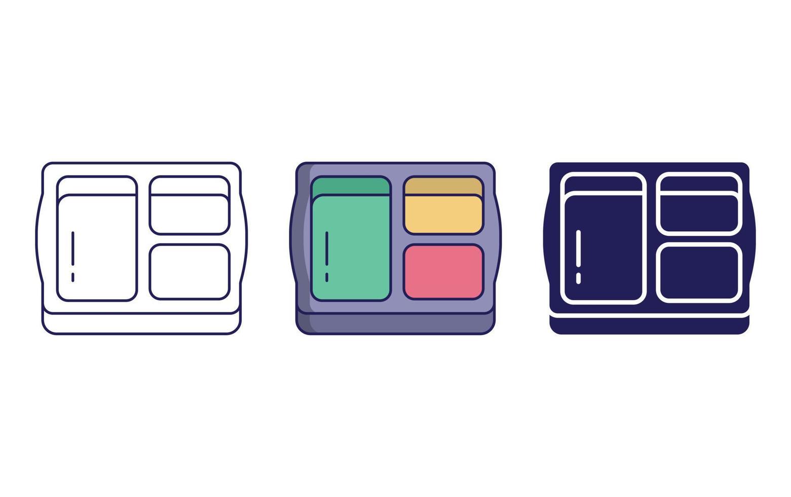 Snacks Box vector icon
