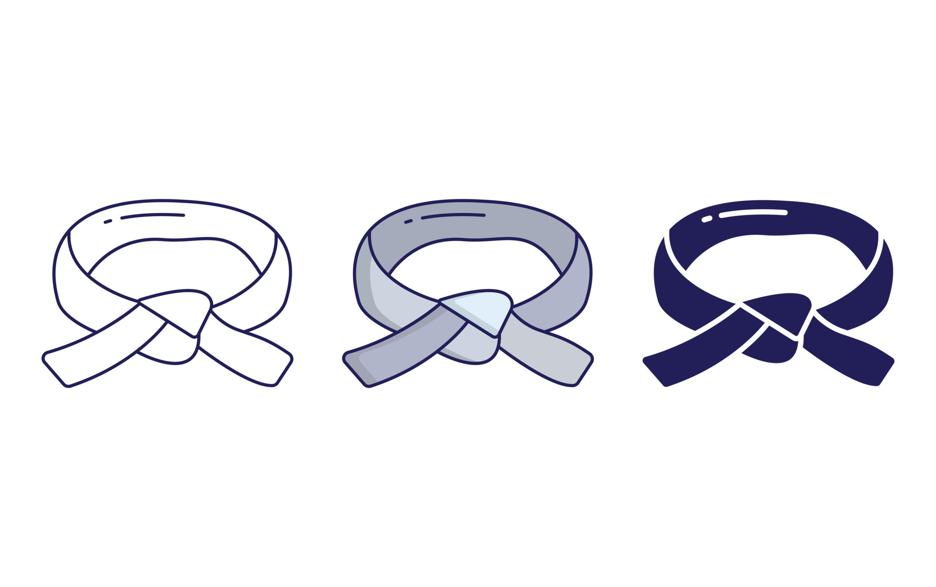 Black Belt vector icon 23145036 Vector Art at Vecteezy
