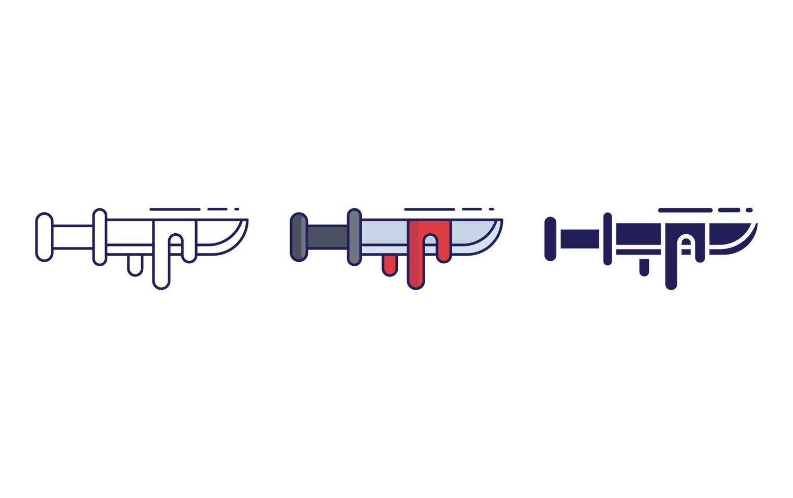 Knife vector icon