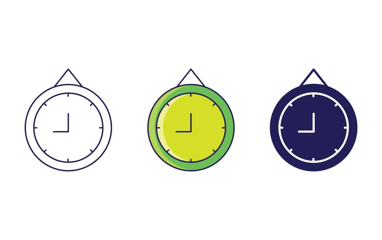 Wall clock vector icon