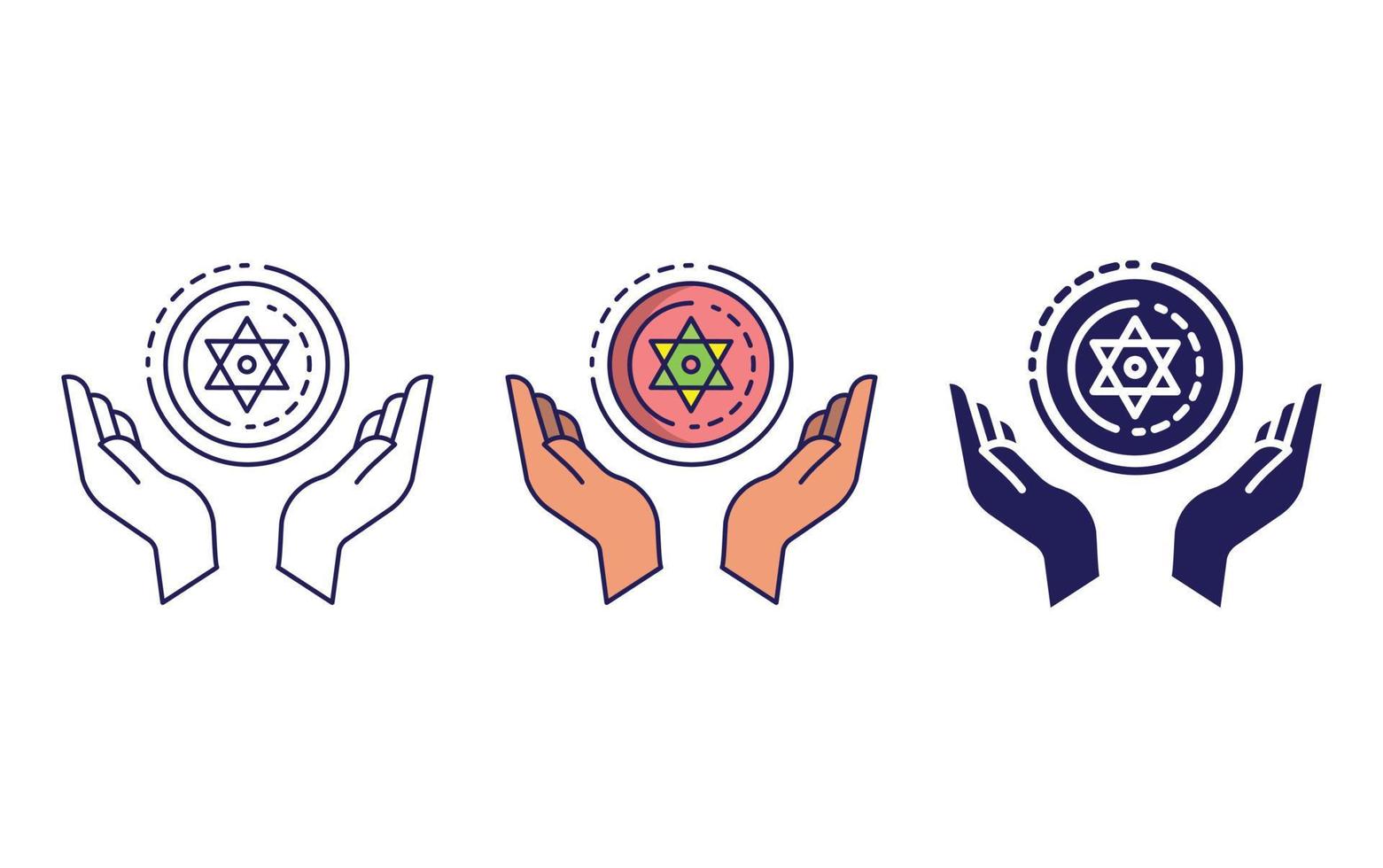 Magic Power icon vector