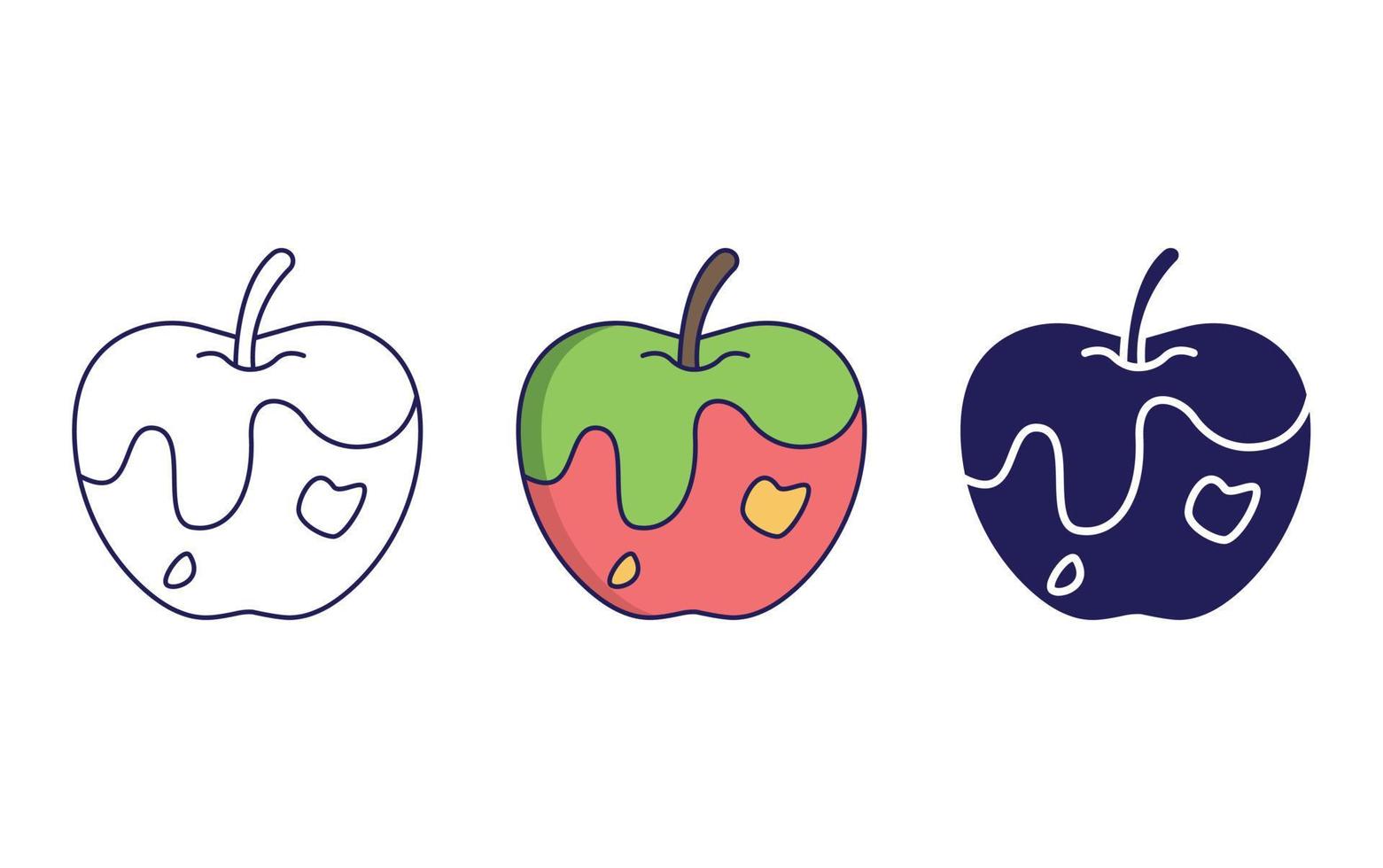 Magic Apple icon vector