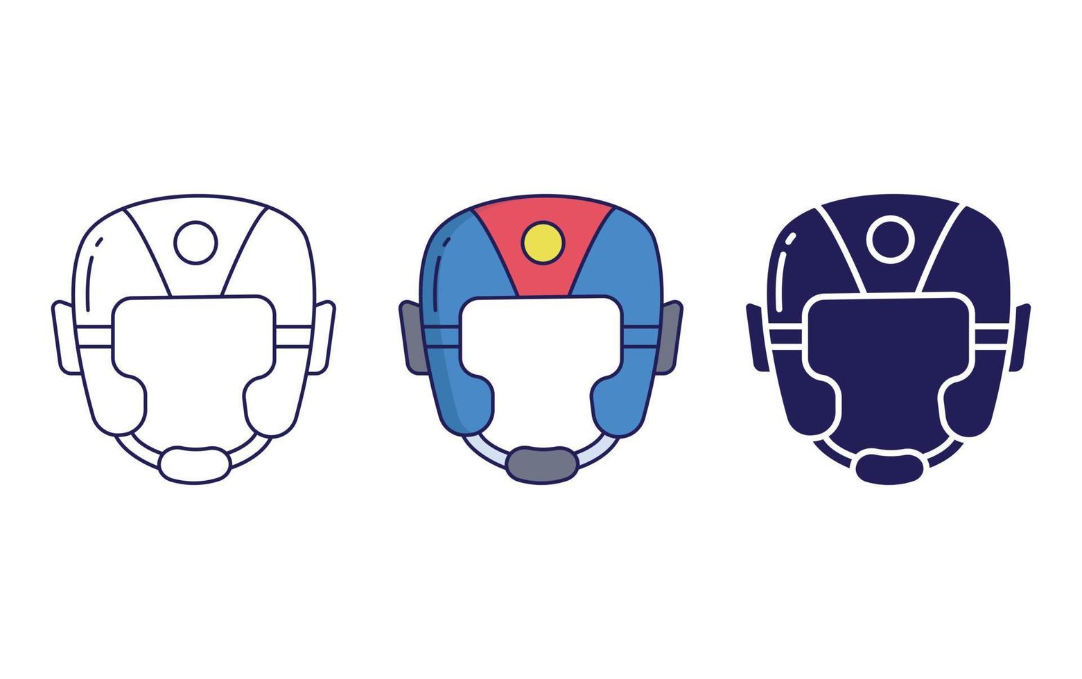 Boxing Helmet vector icon