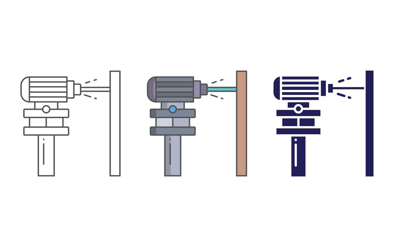Laser Measurement vector icon
