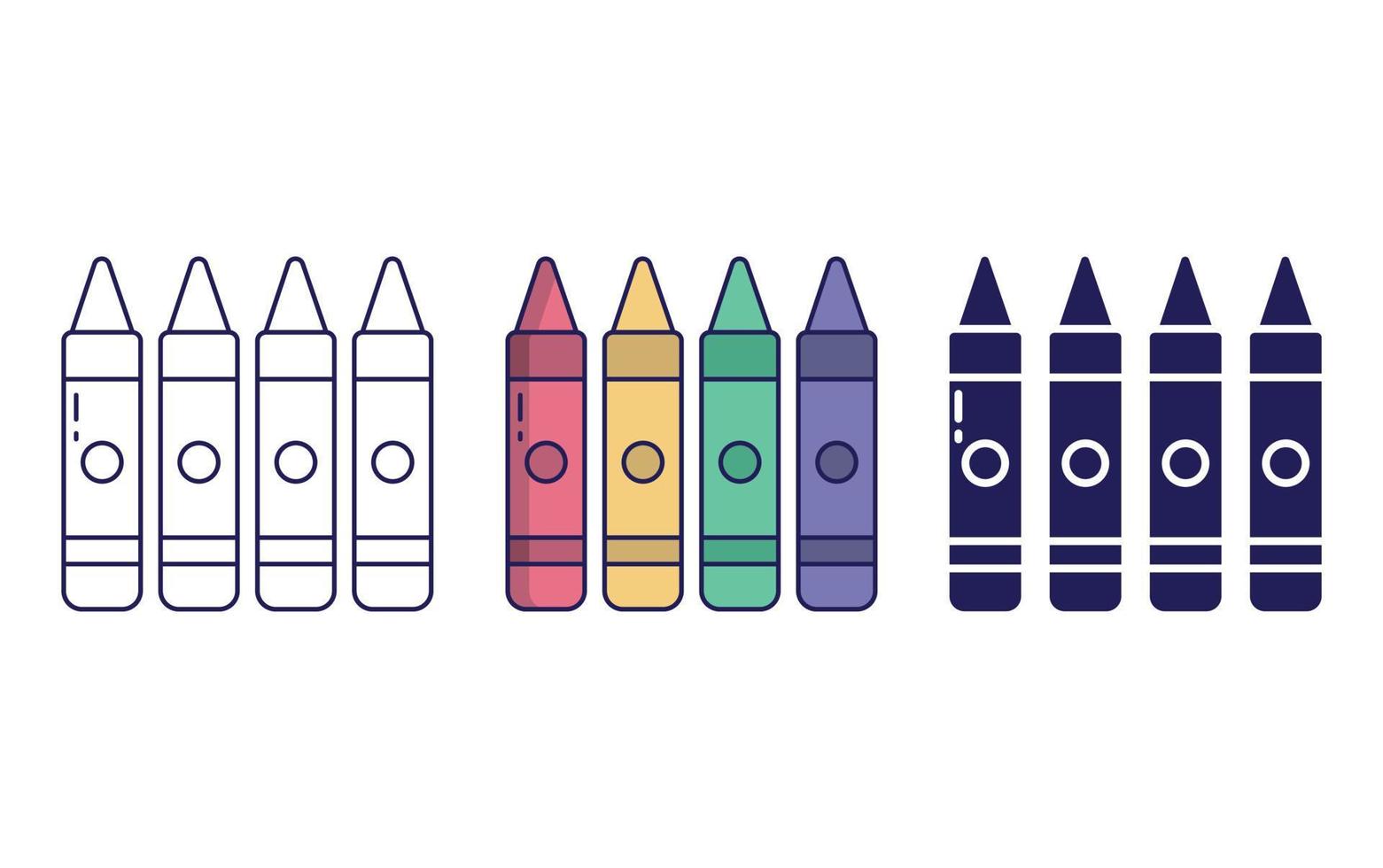 Crayon vector icon