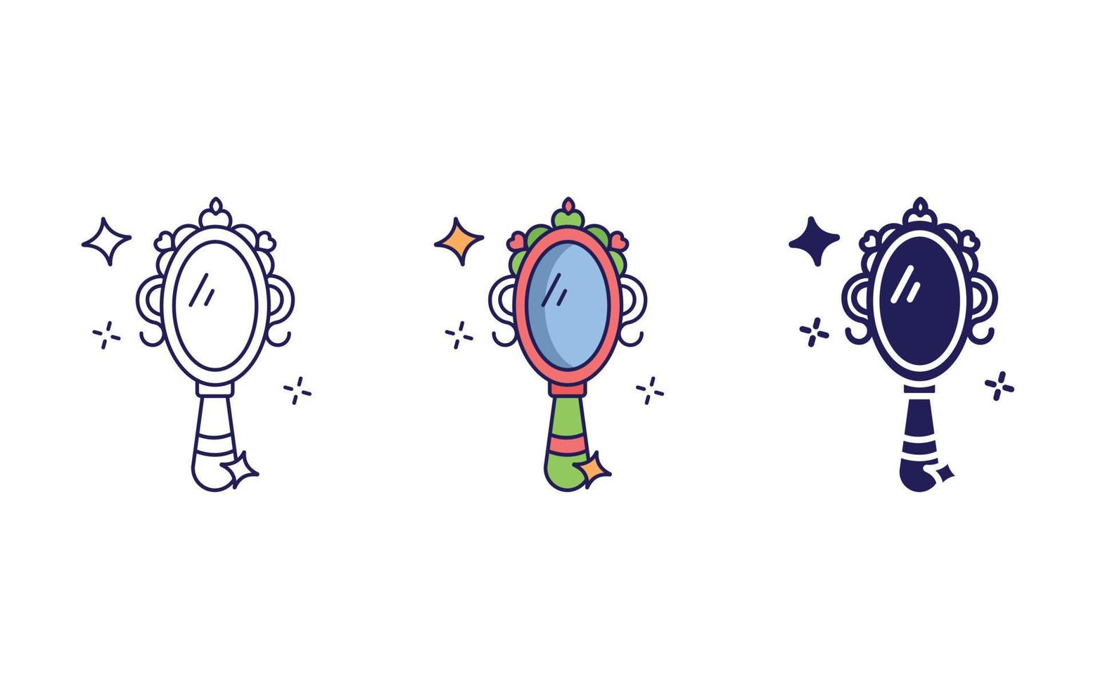 Magic Mirror icon vector