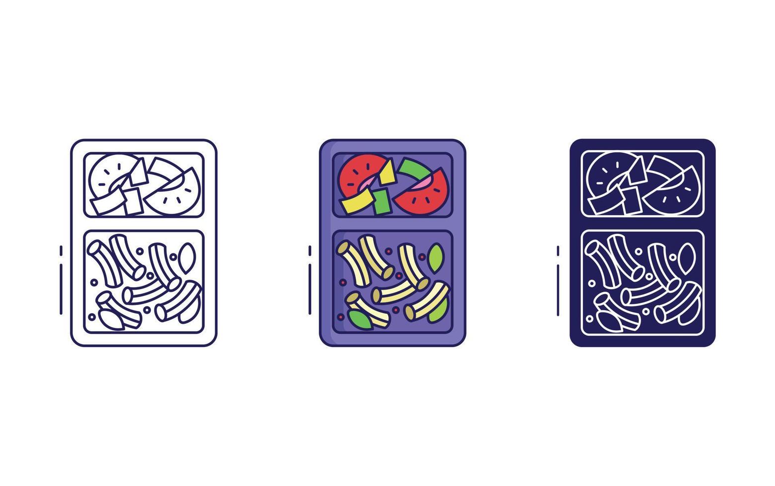 bow-tie pasta vector icon