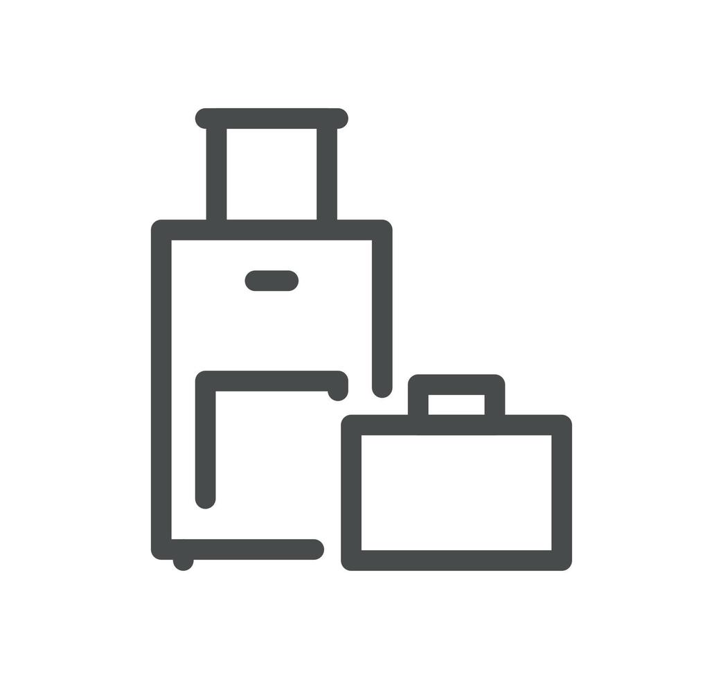 Airport related icon outline and linear vector. vector