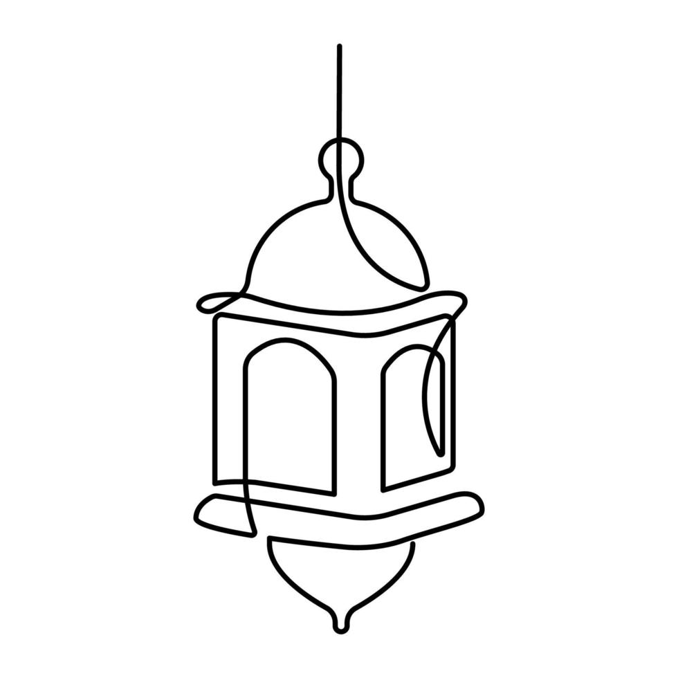 Ramadan Kareem continuous line icons, outline vector symbol collection, linear style pictogram pack. Signs, logo. Set includes icons as ramadan lantern, islamic moon and star, mosque, koran. Kandil.