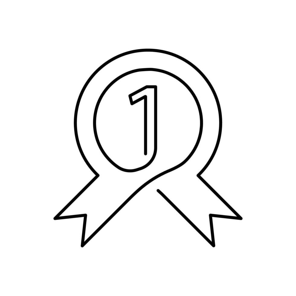 Graduation continuous line Medal, Award, USA icon. Element of 4th of july icon. Thin line icon for website design and development, app development. Premium icon. vector