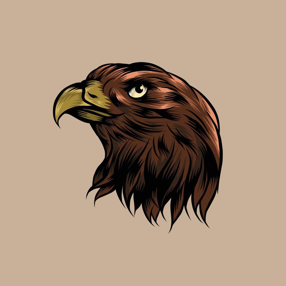 vector eagle head illustration suitable for branding needs and so on