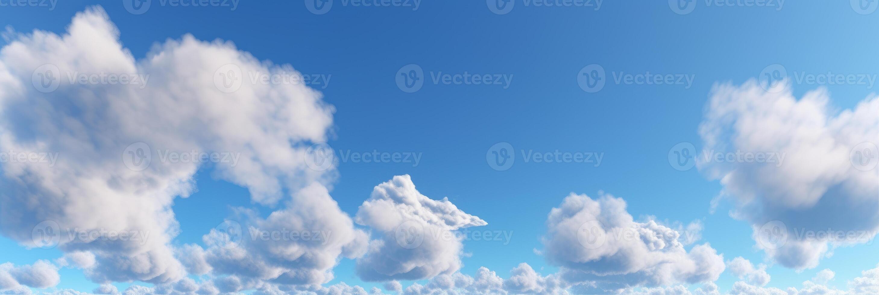 Blue sky with cloud background, Beautiful sky for summer time. photo