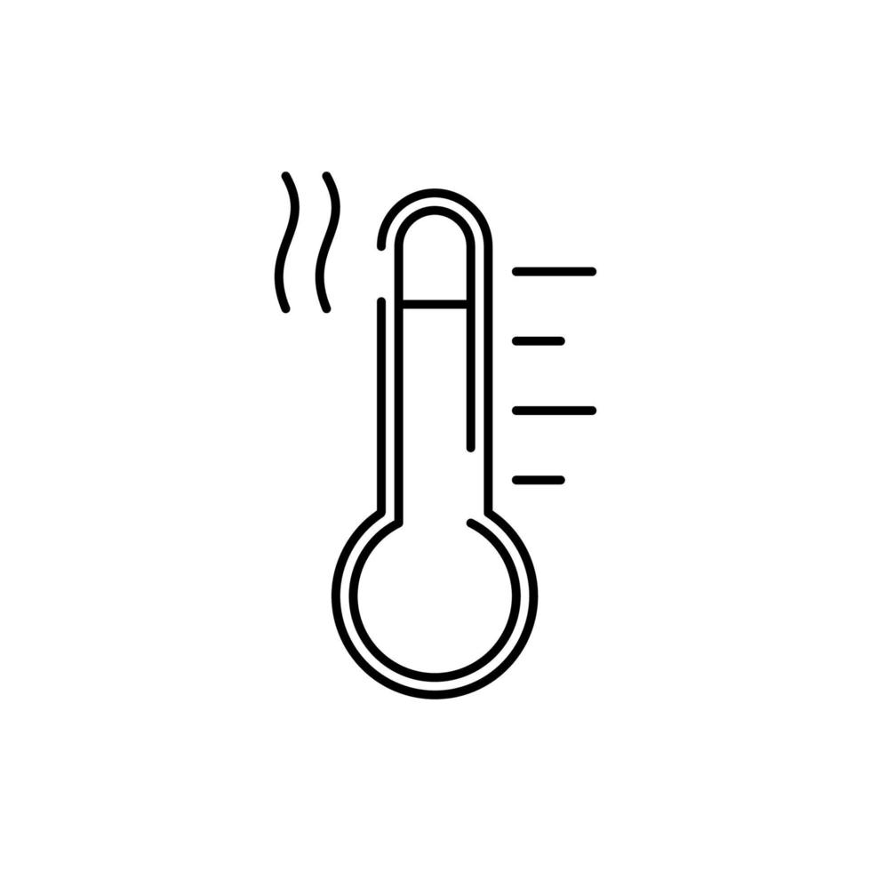 Global Temperature Icon. Global warming. Thermometer EPS10. vector