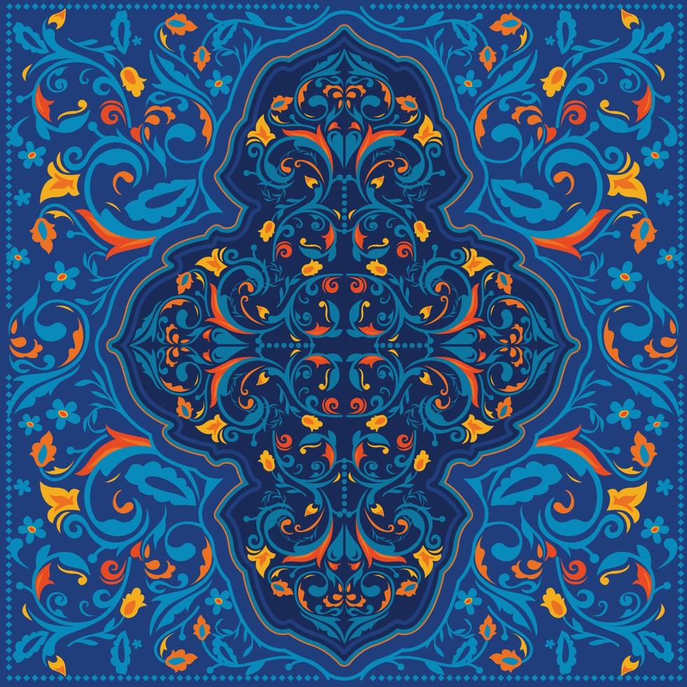 Persian Eslimi Pattern Background vector