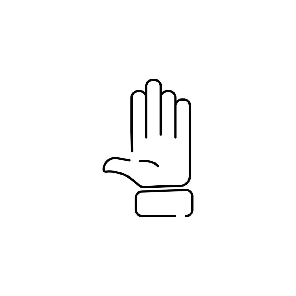 Raising hands to celebrate line art vector icon for apps and websites emoji icons.