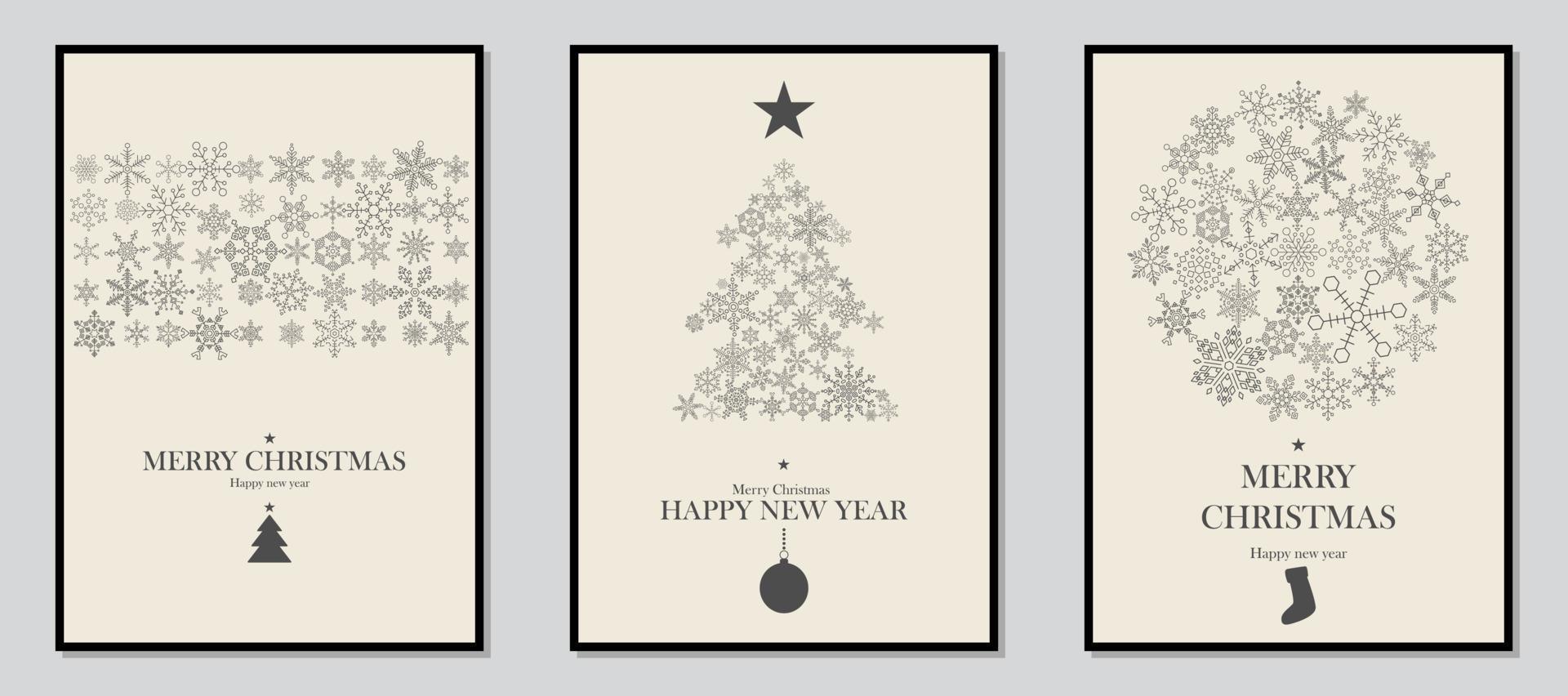 Snowflake icons set vector. happy new year and merry christmas. vector