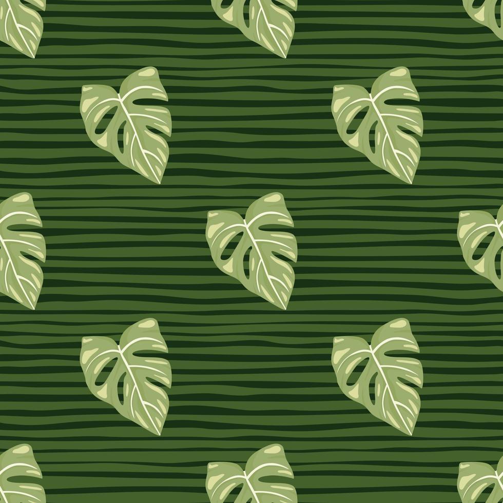 botánico hoja fondo de pantalla. tropical patrón, palma hojas floral antecedentes. resumen exótico planta sin costura modelo. vector