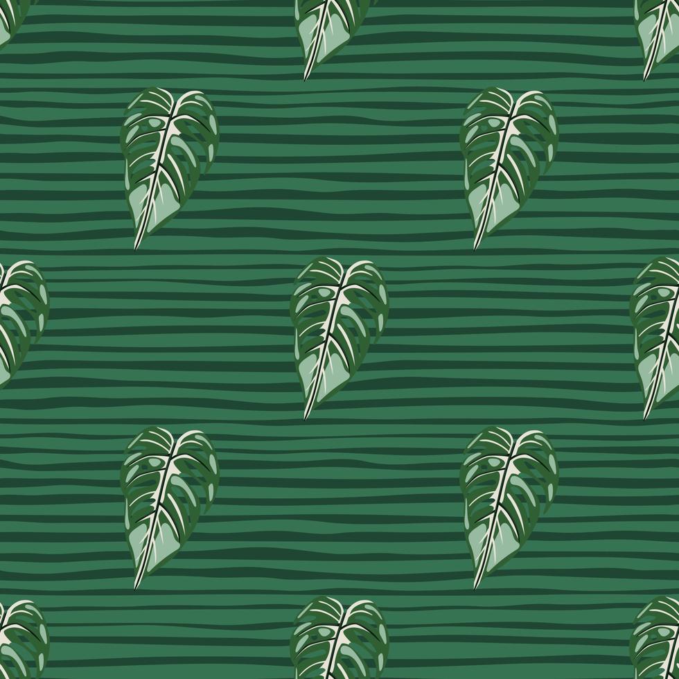 selva hoja sin costura fondo de pantalla. decorativo tropical palma hojas sin costura modelo. exótico botánico textura. floral antecedentes. vector