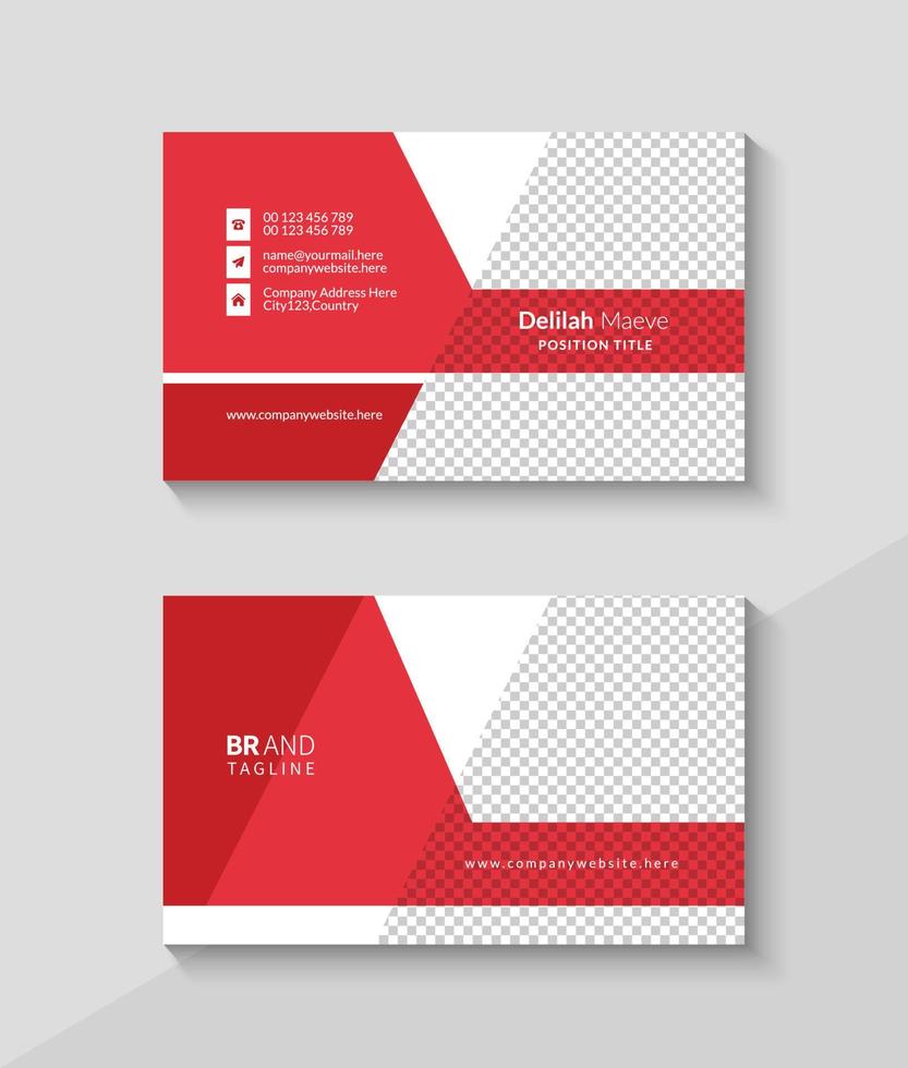 Creative and modern business card, Professional name card vector