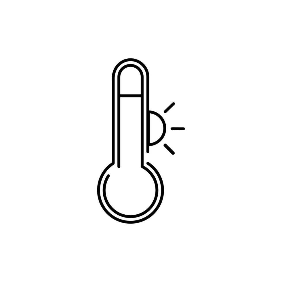 Global Temperature Icon. Global warming. Thermometer EPS10. vector
