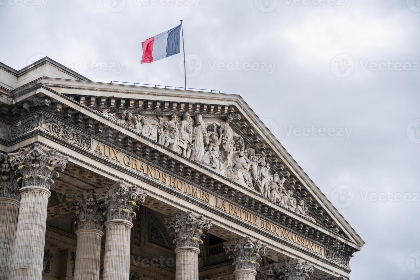 Pantheon building in Paris, France. photo