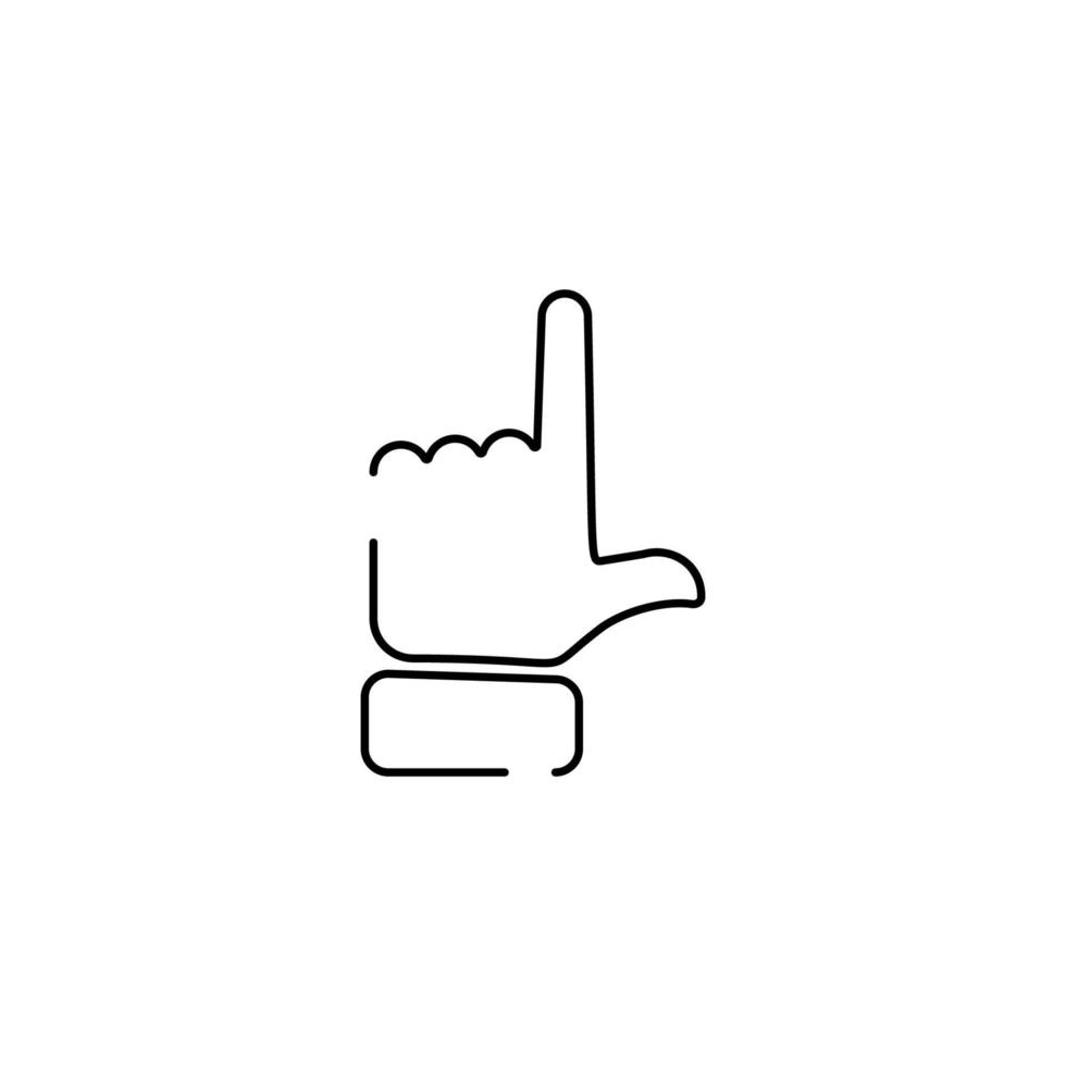 Abstract flat style line icon hand emoji emoticon direction. 23148326