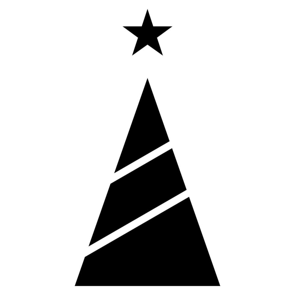 Classic Christmas Trees icon. Vector happy new year party design.