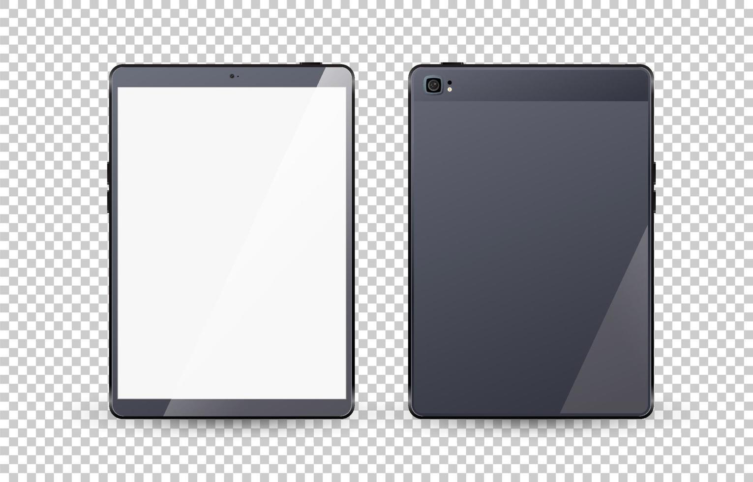 3D Grey Tab Mockup vector