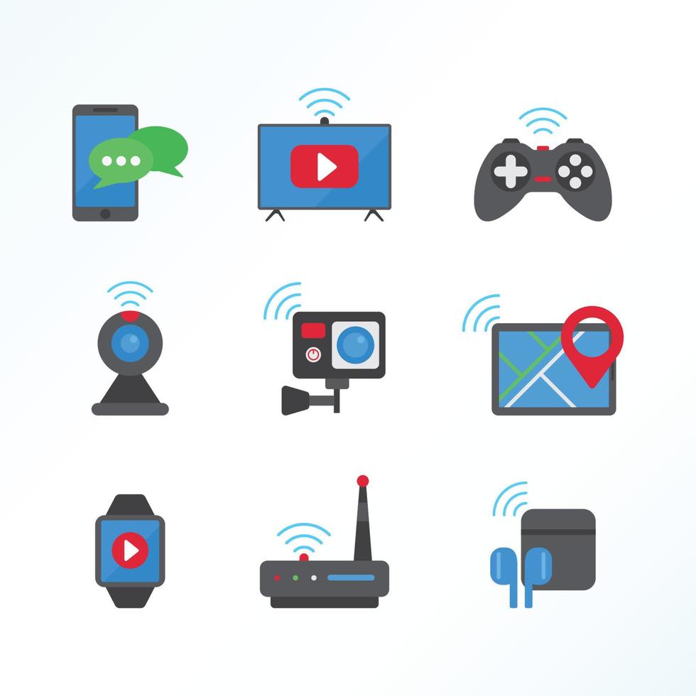 Set of Technology Modern Icons vector