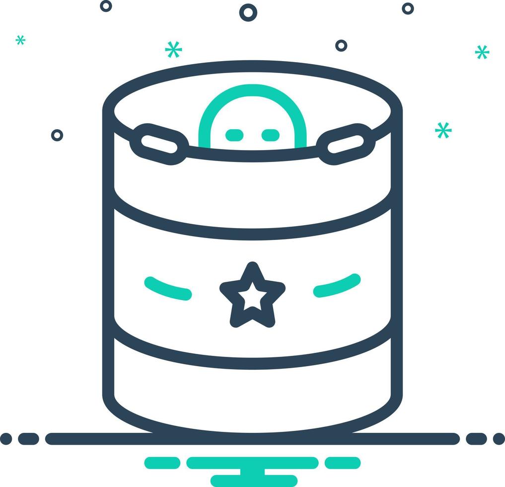 mix icon for hidden vector
